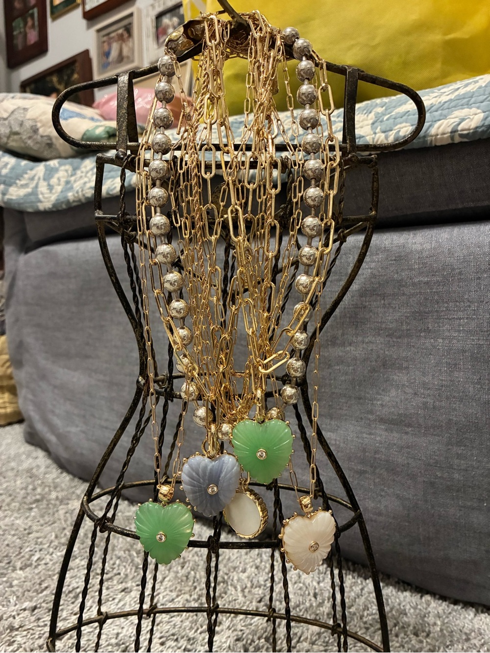 Thatch Malene Heart Pendant on Paperclip Necklace